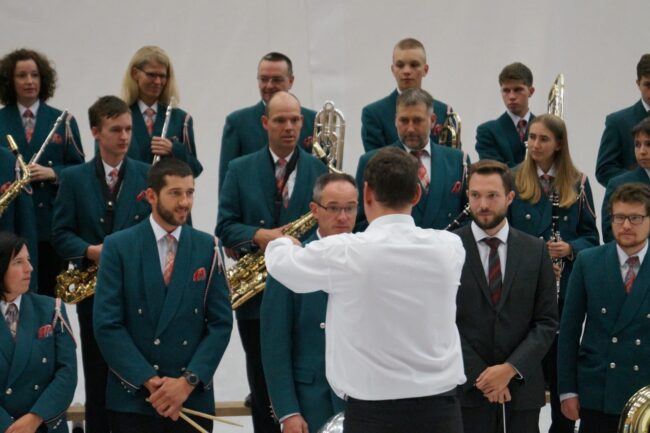 Ortsmusik Rüediswil am Foto-Shooting