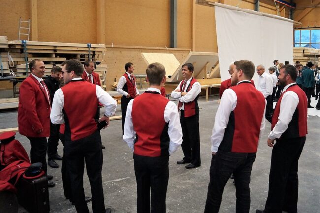 Musikverein Ruswil am Foto-Shooting