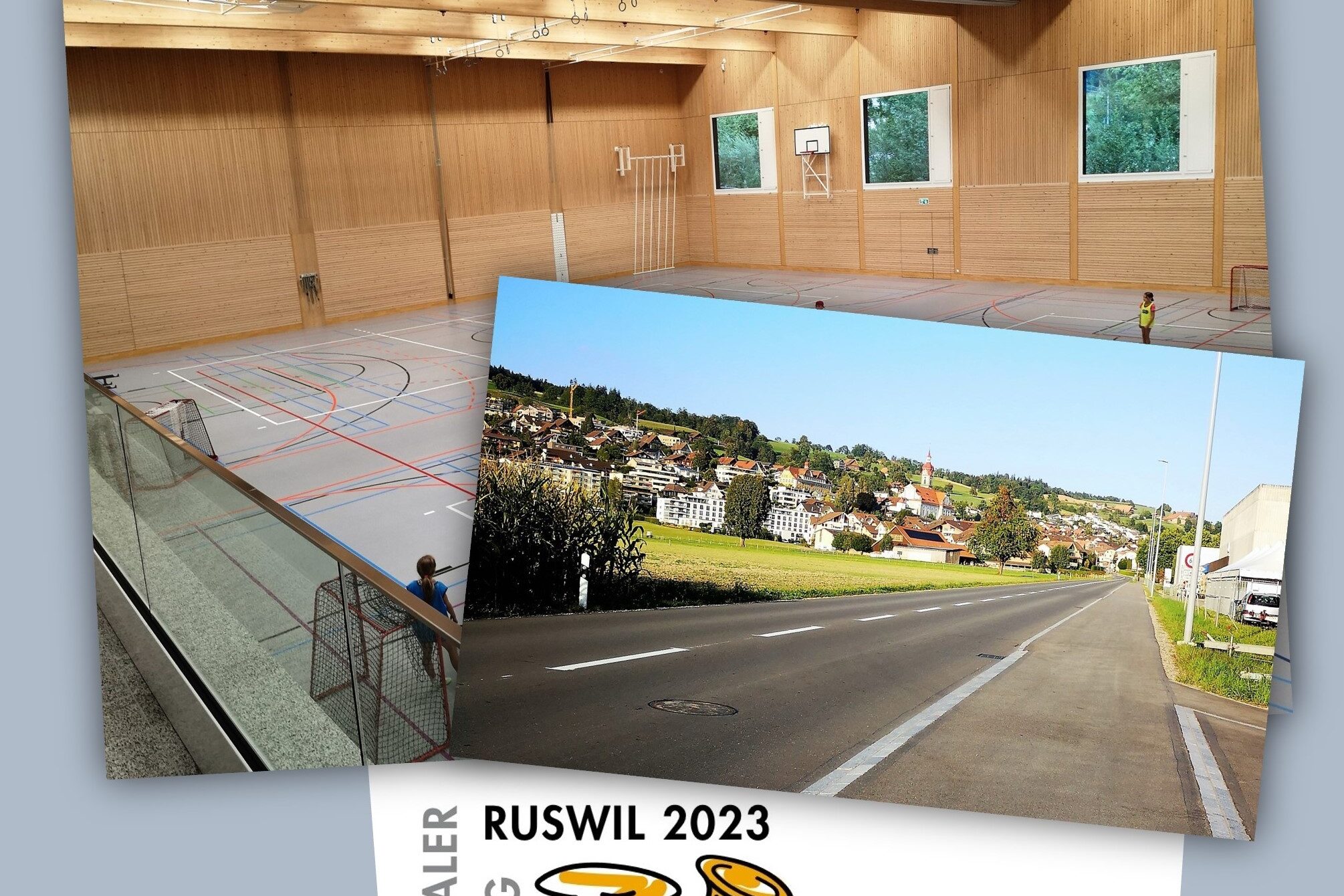 Vortragslokale und Parademusikstrecke am Musiktag Ruswil