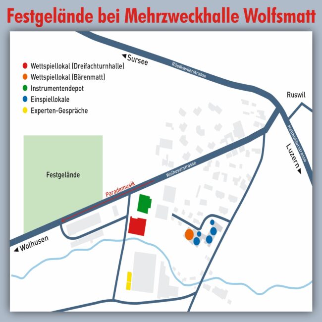 Festgelände Musiktag Ruswil 2023