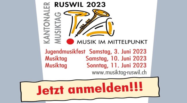 Anmelden an Musiktag Ruswil