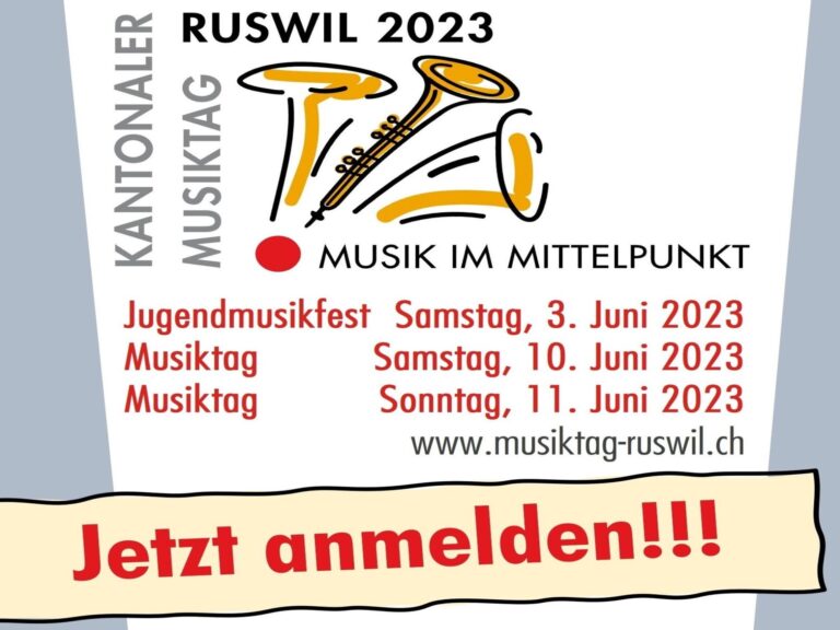 Anmelden an Musiktag Ruswil