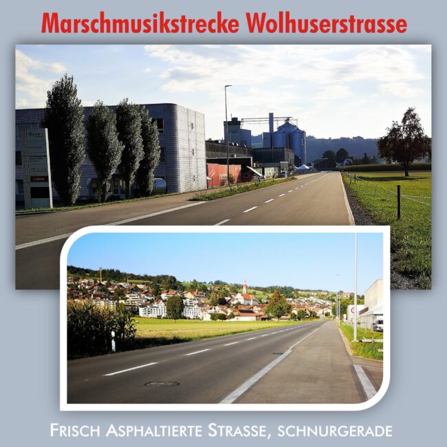 Marschmusikstrecke Wolhuserstrasse vom Musiktag Ruswil