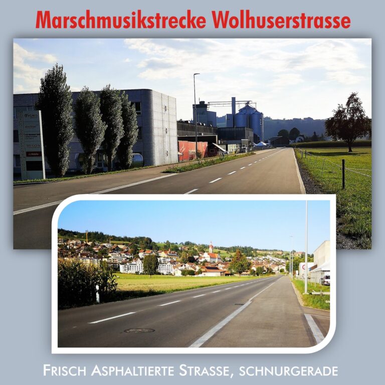 Marschmusikstrecke Wolhuserstrasse vom Musiktag Ruswil