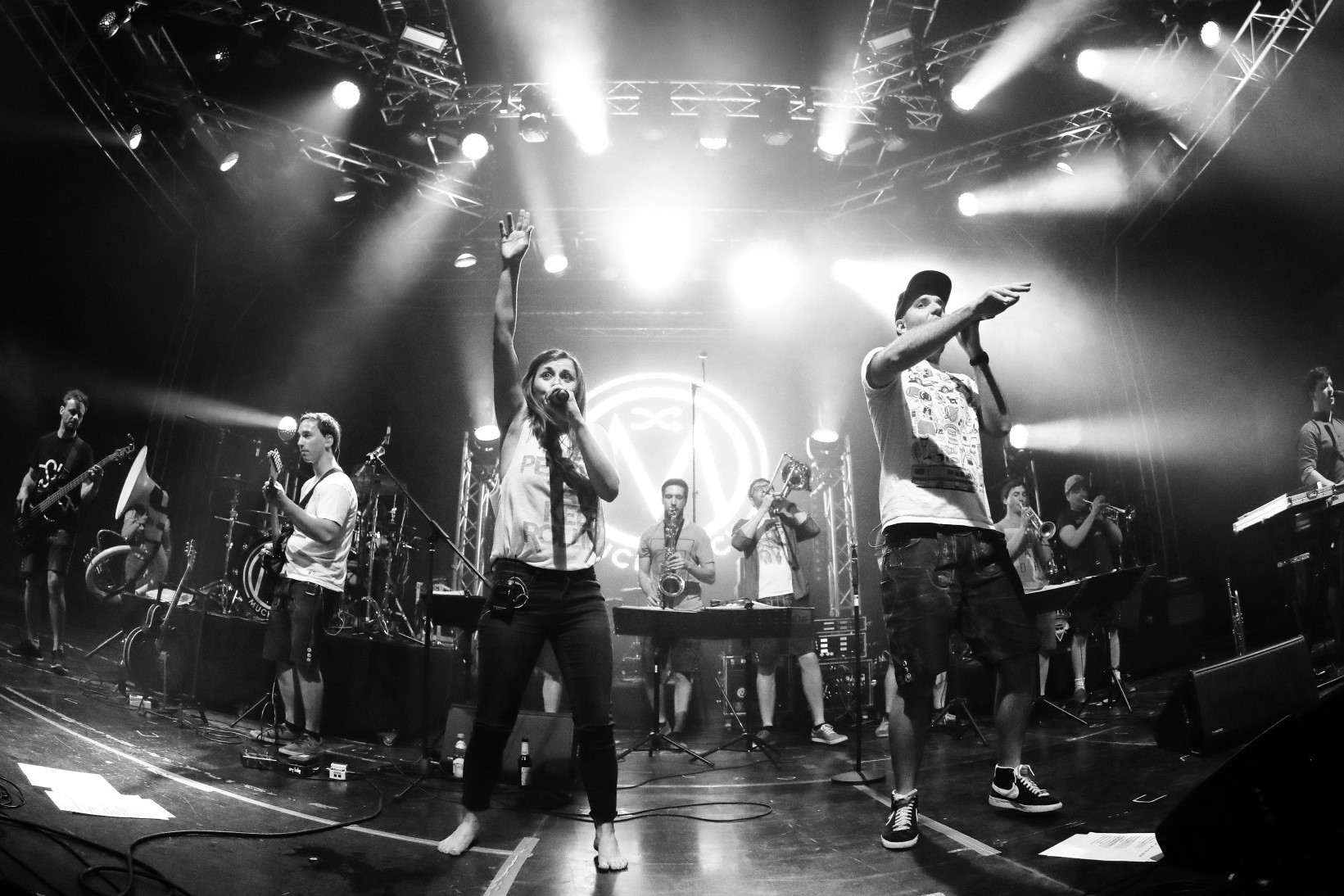 Muckasäck ist Haupt Act am Volksrock am Rebstock am Musiktag Ruswil