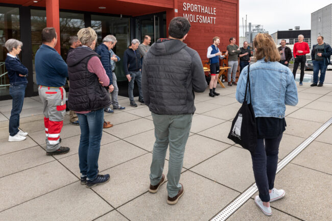 Die Intensiv-Phase beginnt und die Ressort Chefs informieren zum Stand der Arbeiten. (Foto von Stefan Dubach, Skyworks.ch)