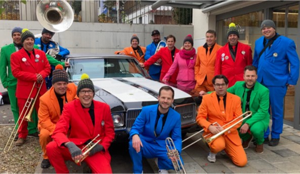 Unterhaltung Samstag 10. Juni: Die Fasnachtsband Expräss begeistert das Publikum am Musiktag Ruswil