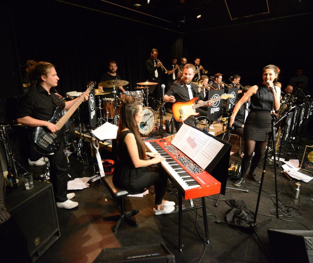Unterhaltung Samstag 3. Juni: Die FunkYou BigBand spielt vor der Rangverkündigung am Luzerner Jugendmusikfest und heizt die Stimmung an.