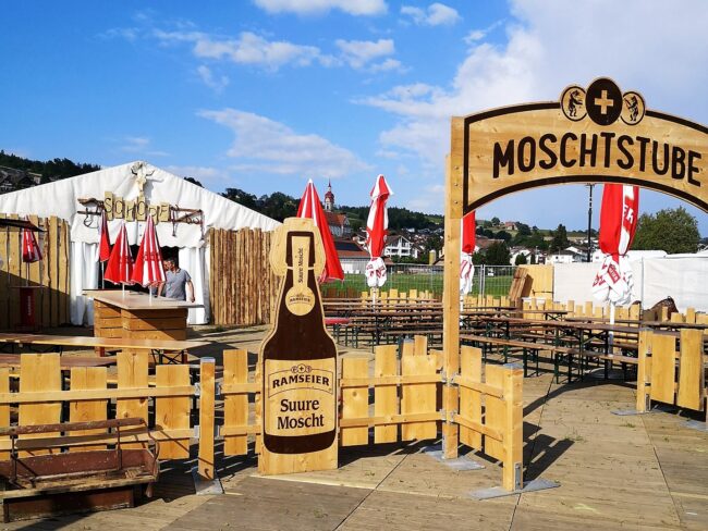 Gemütliche Atmosphäre ist in der Moschtstube angesagt.