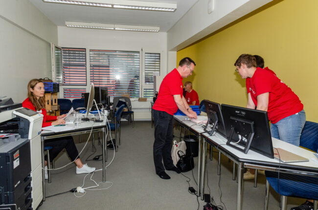 Helferinnen und Helfer am Luzerner Kantonal Musiktag Ruswil