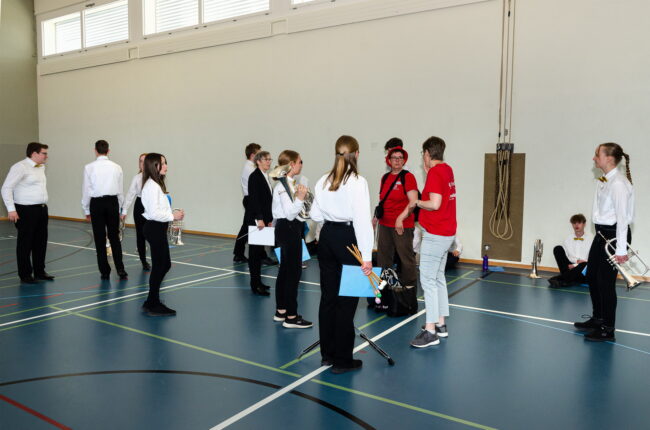 Helferinnen und Helfer am Luzerner Kantonal Musiktag Ruswil