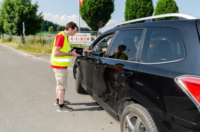 Helferinnen und Helfer am Luzerner Kantonal Musiktag Ruswil