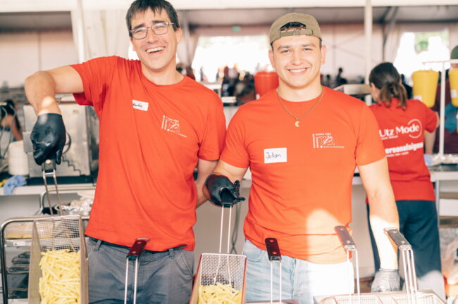 Helferinnen und Helfer am Luzerner Kantonal Musiktag Ruswil