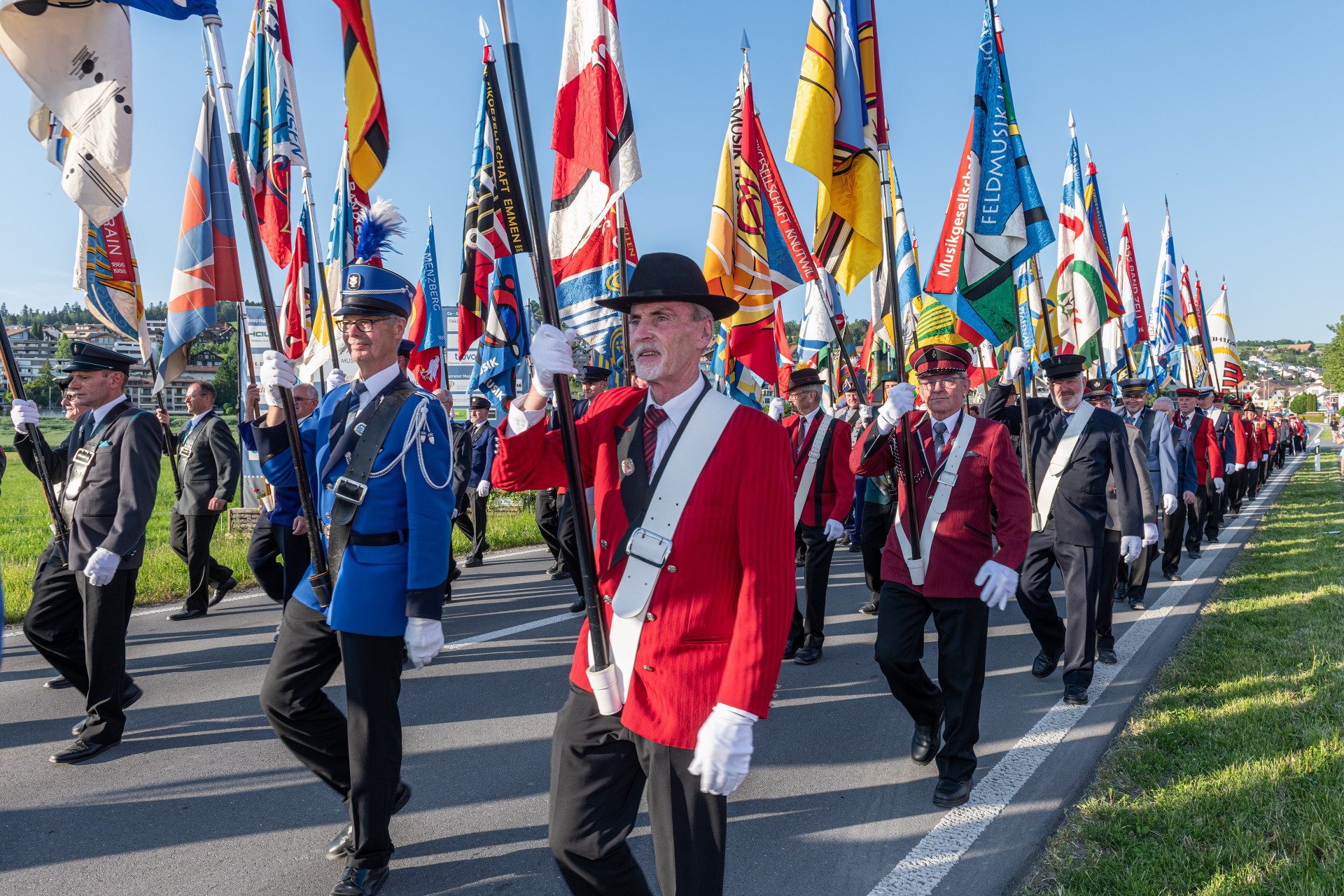 Veteranenehrung des LKBV am Luzerner Kantonal Musiktag Ruswil
