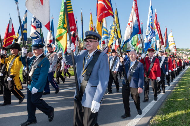 Veteranenehrung des LKBV am Luzerner Kantonal Musiktag Ruswil